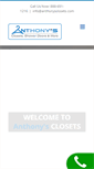 Mobile Screenshot of anthonysclosets.com